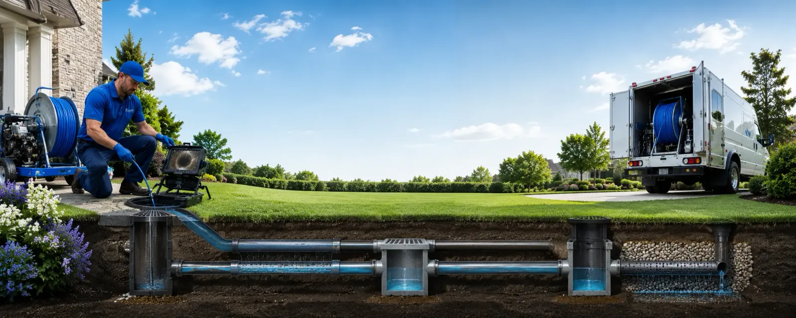 Outdoor drain cleaning information for Goodman, MS